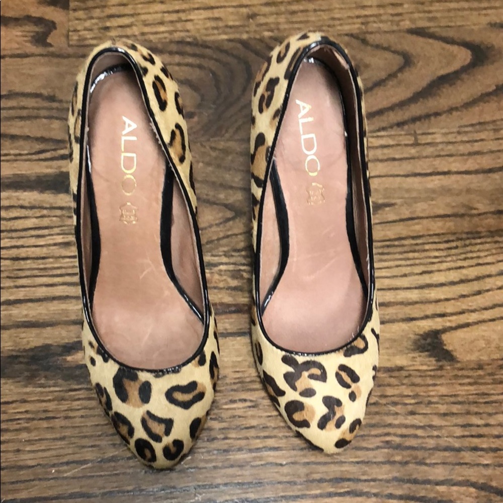 Leopard Heel - worn once